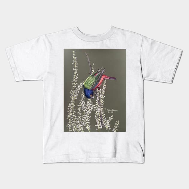 Painted Bunting Kids T-Shirt by Bill Cameron Fine Art